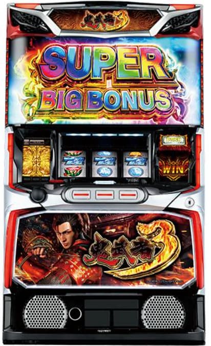 スマスロ鬼武者3の公式メインビジュアルと主人公明智左馬介の迫力あるイメージ画像